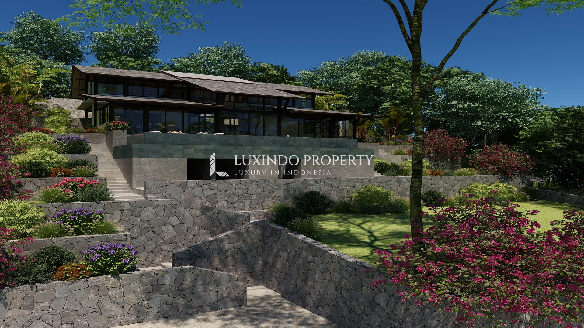 UBUD - STUNNING JUNGLE & RIVER VIEW LAND WITH LUXURY VILLA DESIGN (LHL300)